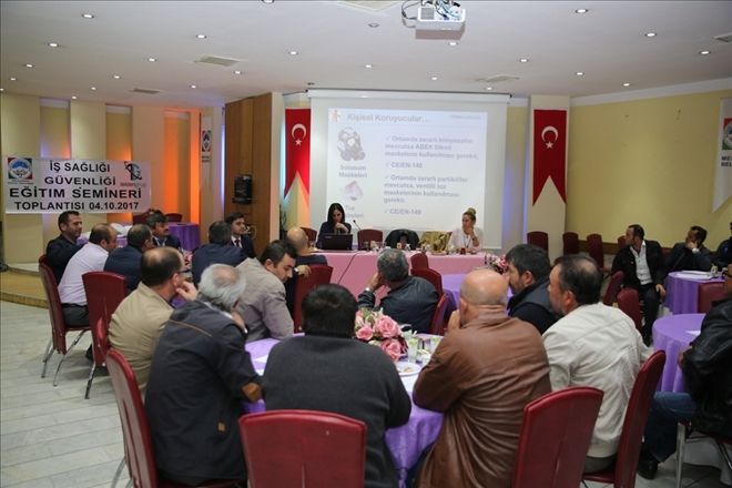 Melikgazi´de temizlik çalışanlarına işçi ve iş güvenliği semineri 