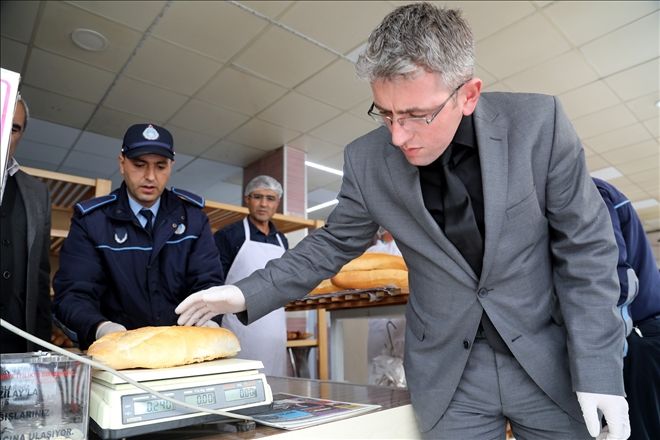 Zabıta ekiplerinden fırın denetimi 