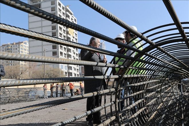 Gültepe katlı kavşağına başlandı 