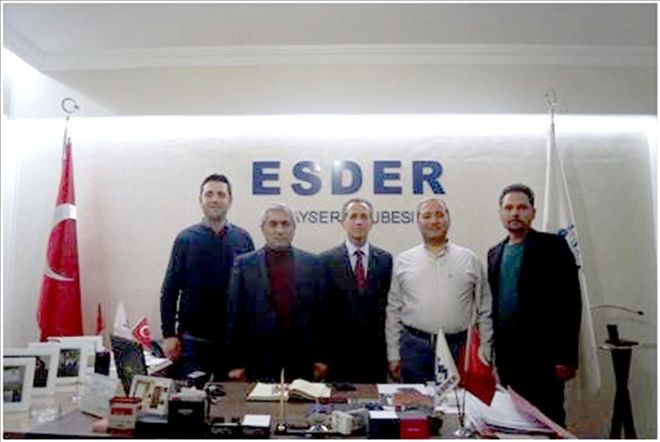 Kayseri Vali Yardımcıları Esder´i ziyaret etti