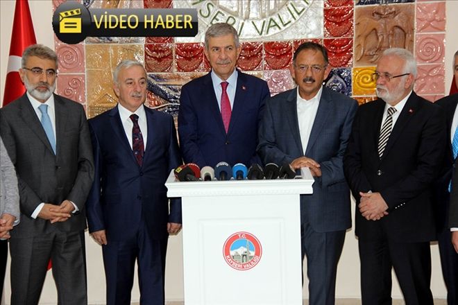 Bakanlar Özhaseki ve Demircan Kayseri´de