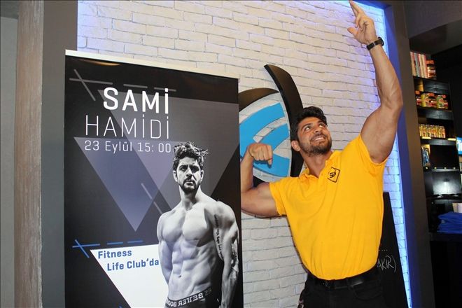 KKTC erkek güzeli ve ünlülerin fitness eğitmeni Sami Hamidi, Kayseri´de 