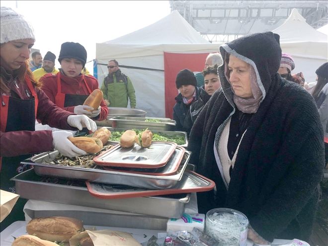 Erciyes´te hamsi festivali yapıldı 