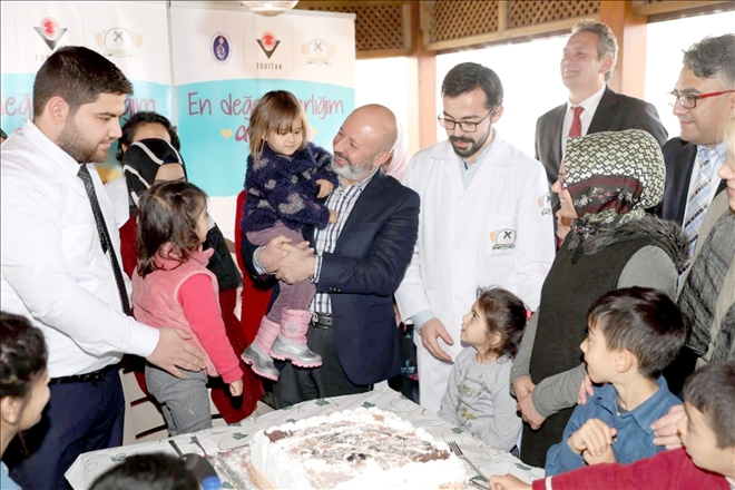 Çölyak hastası çocukların doğum günü kutlandı 