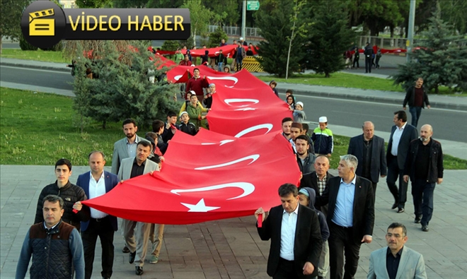 57. Alay Kayseri´de dev Türk Bayrağıyla anıldı 