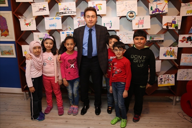 Rektör Sabuncuoğlu üstün zekalı öğrencileri ziyaret etti 