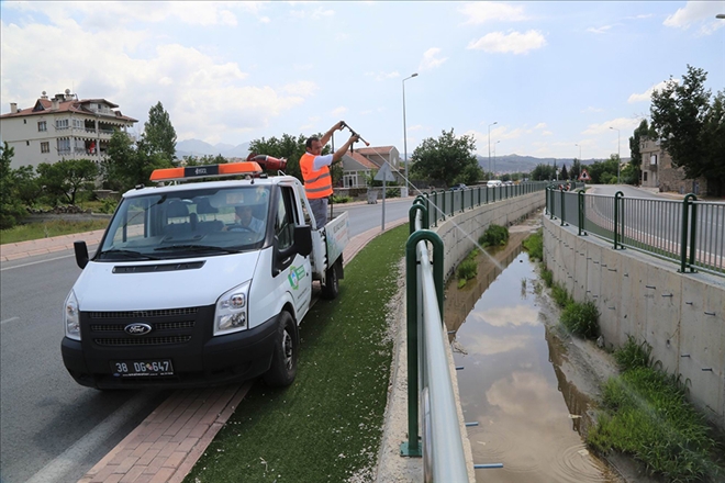 Melikgazi´de haşaratla mücadele başladı 