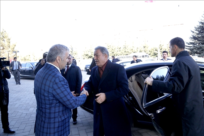 Milli Savunma Bakanı Hulusi Akar, Başkan Çelik´i ziyaret etti 