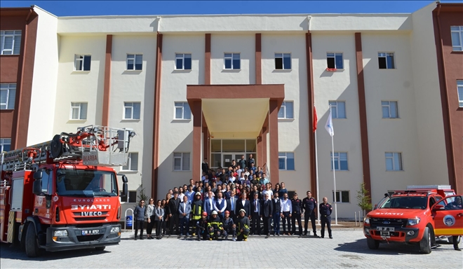 Bünyan Meslek Yüksekokulu´nda yangın tatbikatı yapıldı