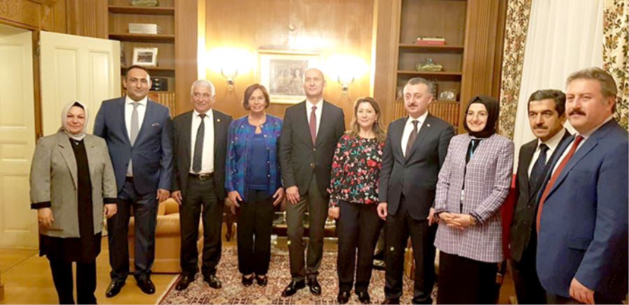 Başkan Palancıoğlu Strazburg Daimi Temsilcisi Büyükelçi ile görüştü 