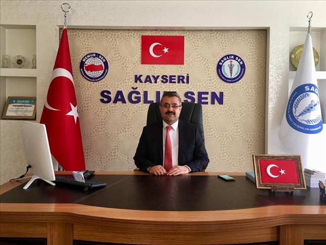 Kayseri Sağlık-Sen´de yeni Başkan Hakan Keser oldu 