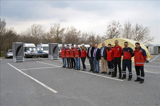 Tahsis Edilen Personel Barınma Çadırları Acil Durumlar İçin Hazır 