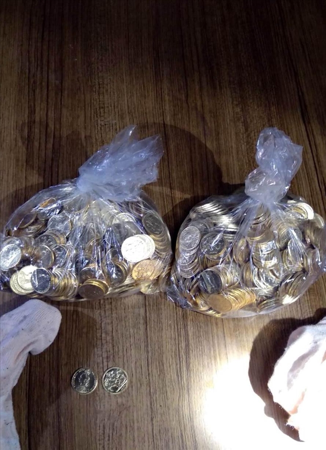 Kayseri´de 4 kilo 564 gram tarihi altın sikke ele geçirildi