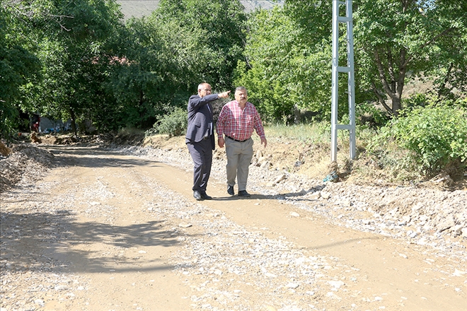 Başkan Öztürk, sel bölgesinde incelemelerde bulundu 