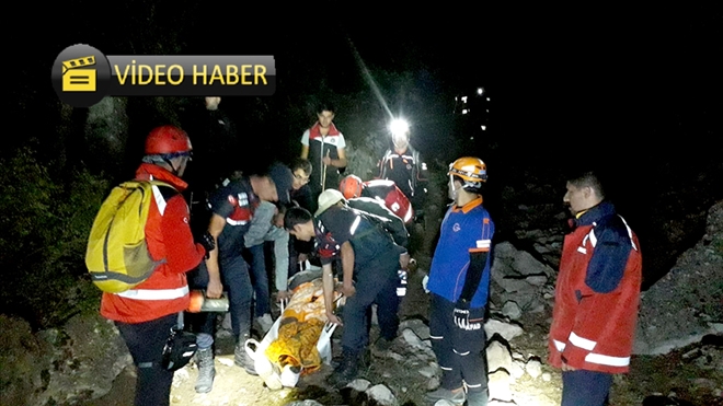 Köpek saldırısı sonucu dağda mahsur kalan vatandaş 5 saat süren operasyonla kurtarıldı 