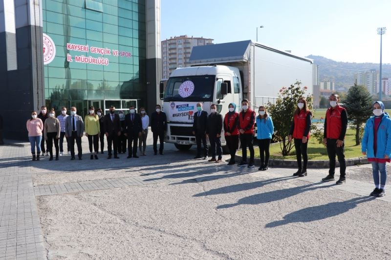 Kayseri Gençlik ve Spor İl Müdürlüğü, İzmir’e yardım için seferber oldu
