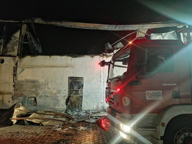 Kayseri’de fabrika yangını
