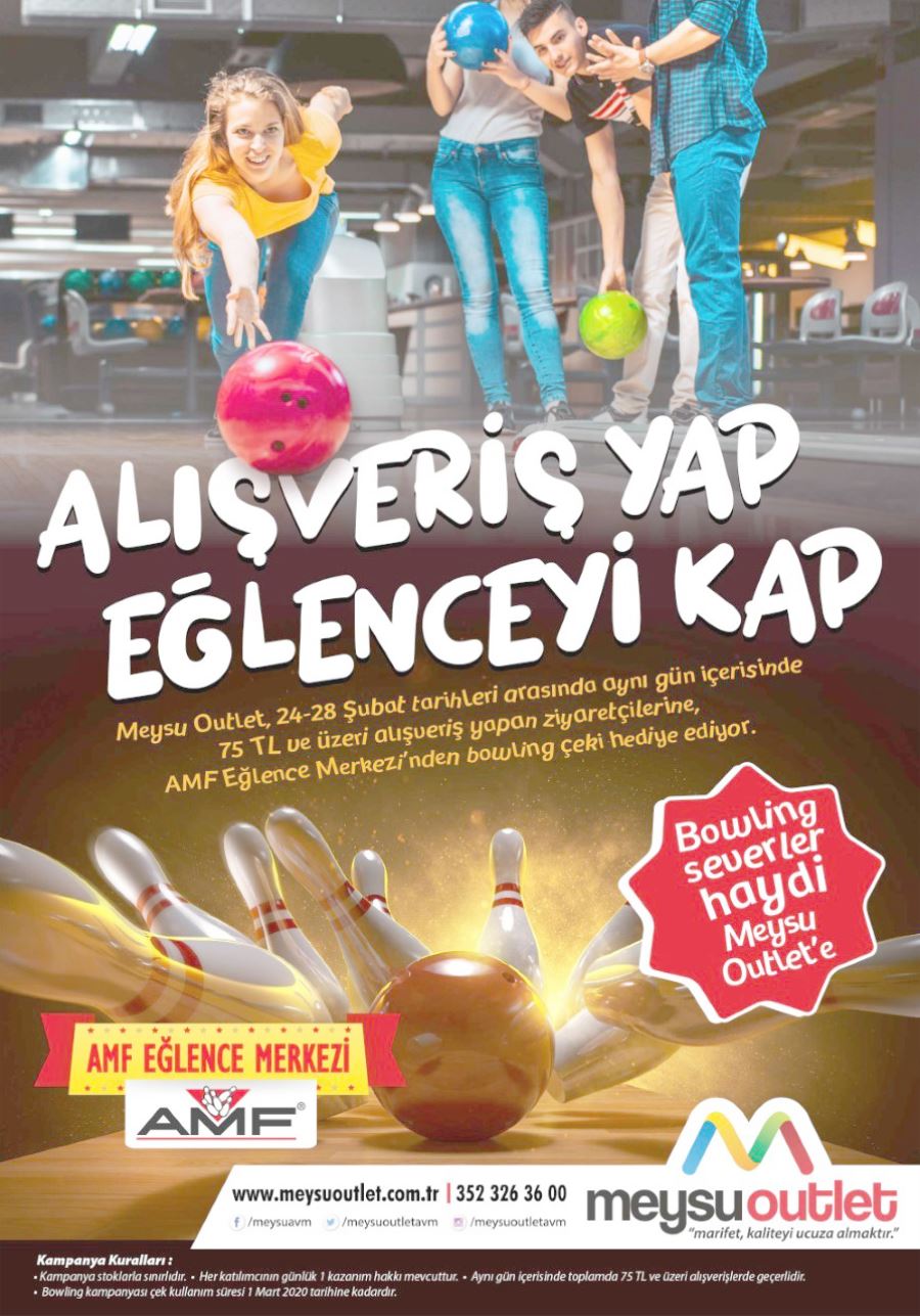 Meysu Outlet’te bowling eğlencesi başlıyor 