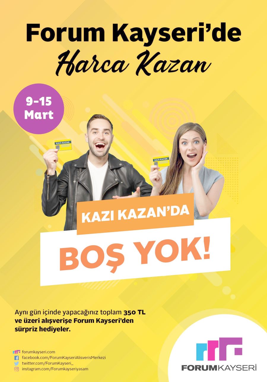 Kazandıran alışveriş Forum Kayseri