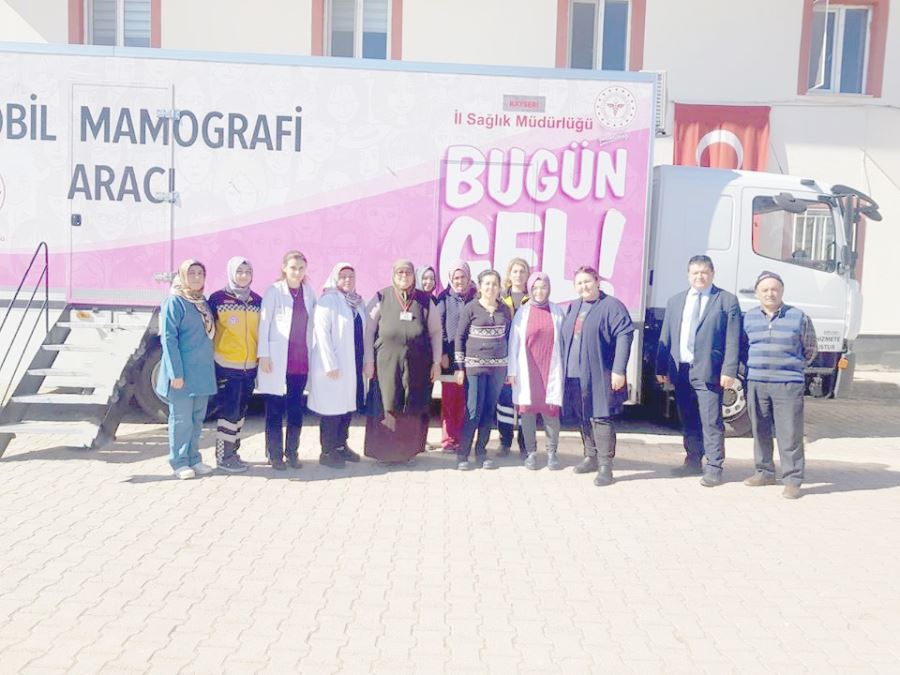 Gezici Kanser Tarama Tırı Sarıoğlan’da 