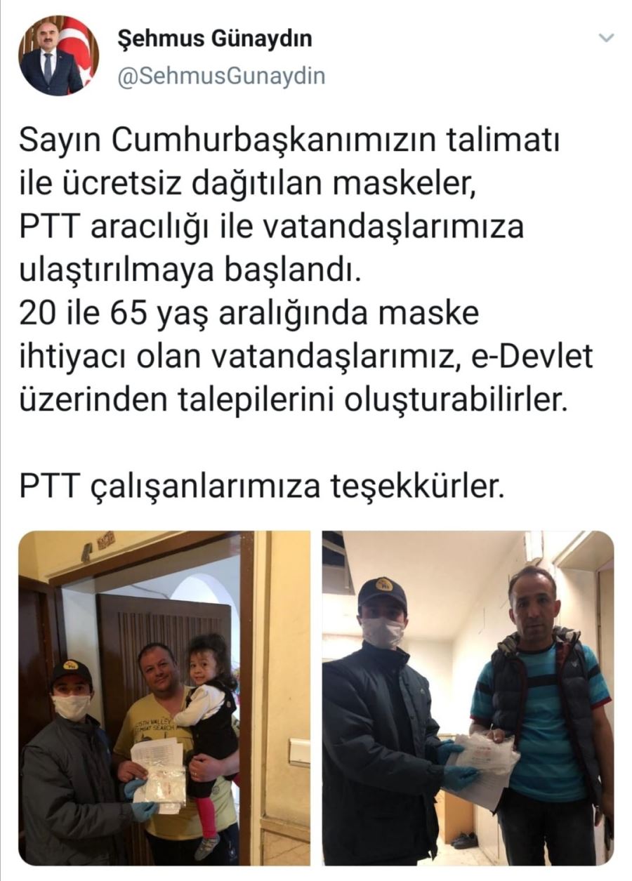  Ücretsiz maskeler Kayseri