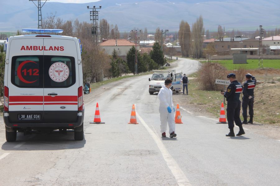  Kayseri’de 600 haneli köy karantina altına alındı