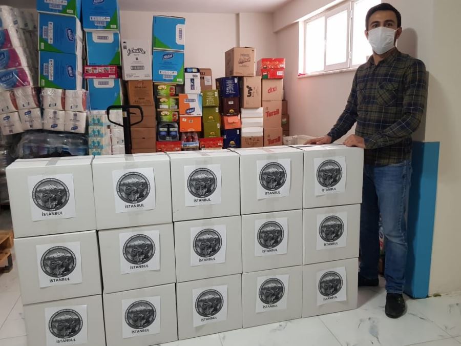 İstanbul Genç Gazililer Derneği gıda kolilerini ihtiyaç sahiplerine ulaştırdı