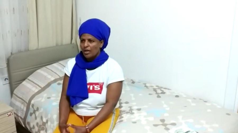 Kayseri’de karantinadaki Etiyopyalı kadınlardan Cumhurbaşkanına teşekkür