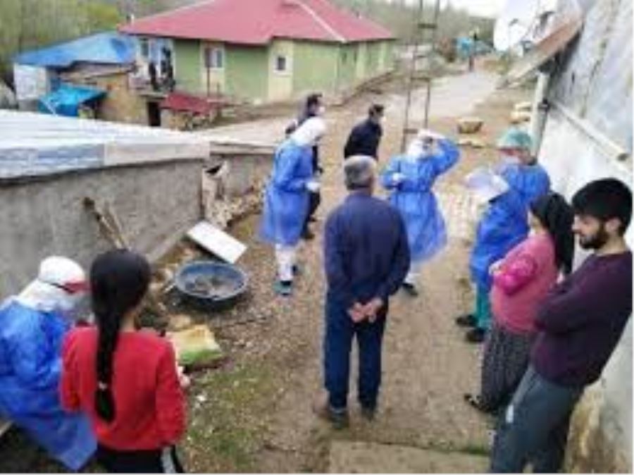 Yukarıborandere köyünde 6 ev karantina altına alındı