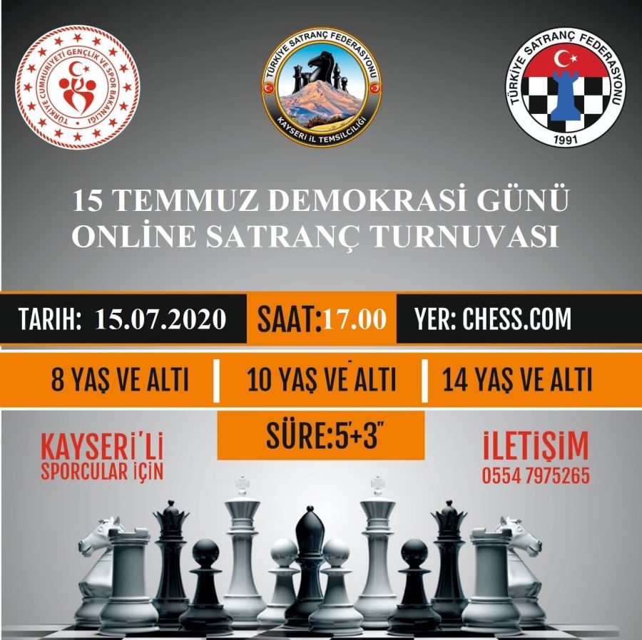 15 Temmuz Demokrasi Günü Online Satranç Turnuvası Tamamlandı