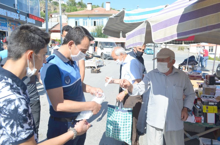 Bünyan Belediyesi maske dağıtımını sürdürüyor