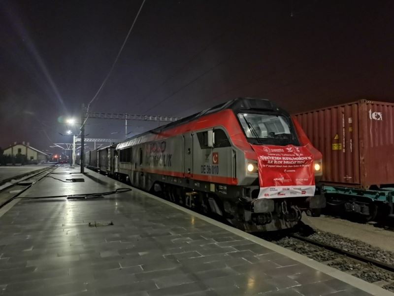 Çin ve Rusya’ya giden ihracat treni Kayseri’de

