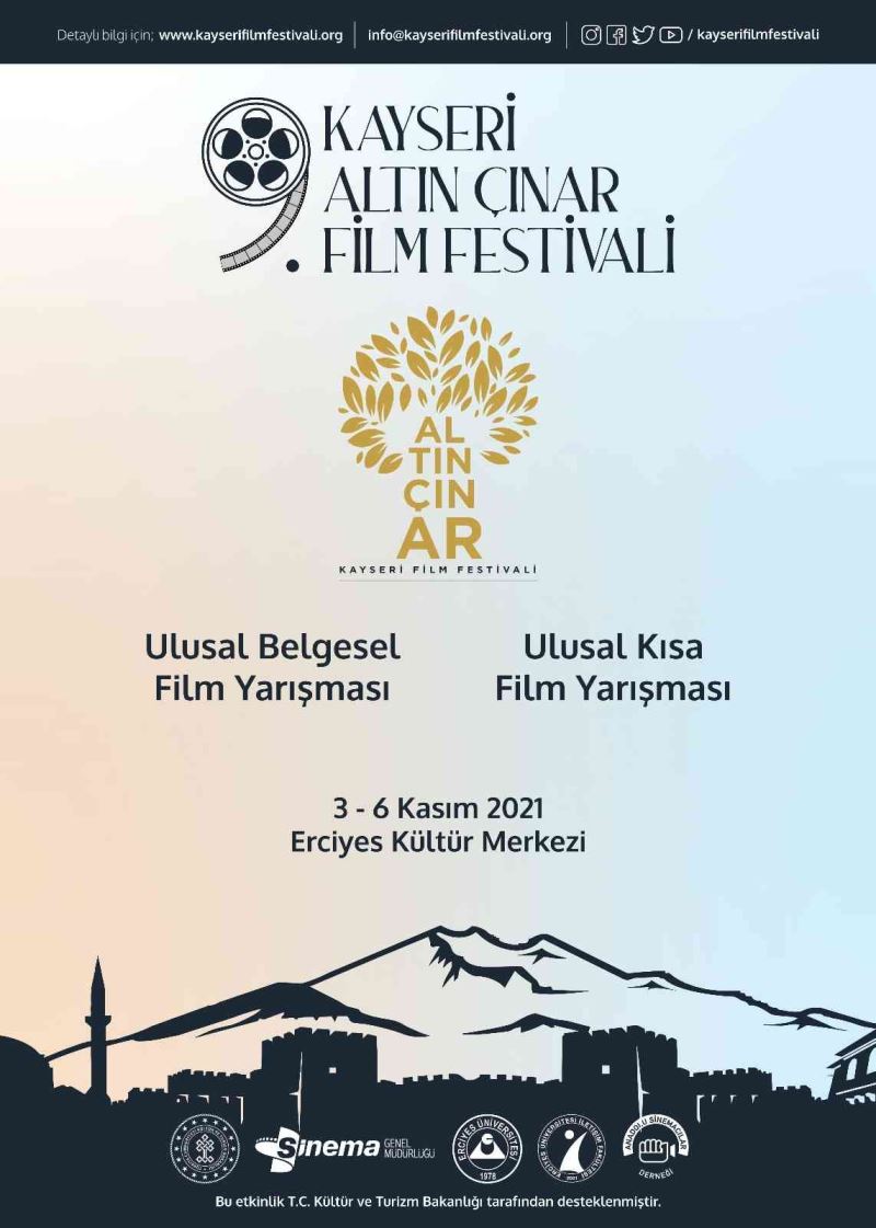 9. Kayseri Altın Çınar Film Festivali jürileri belirlendi
