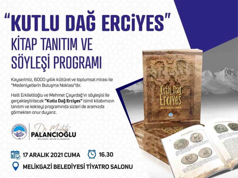 ’Kutlu Dağ Erciyes’ kitabı tanıtılacak
