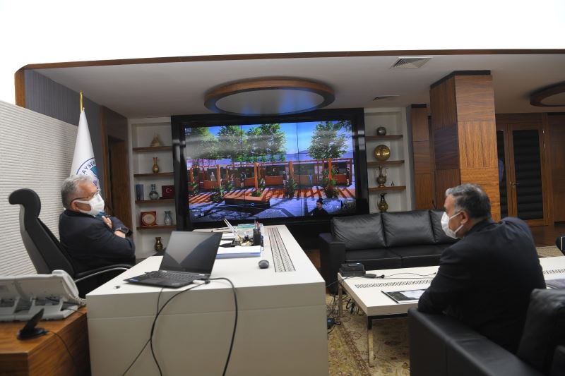 Başkan Cabbar ve Develi Belediyesi Voleybol takımından Başkan Büyükkılıç’a ziyaret
