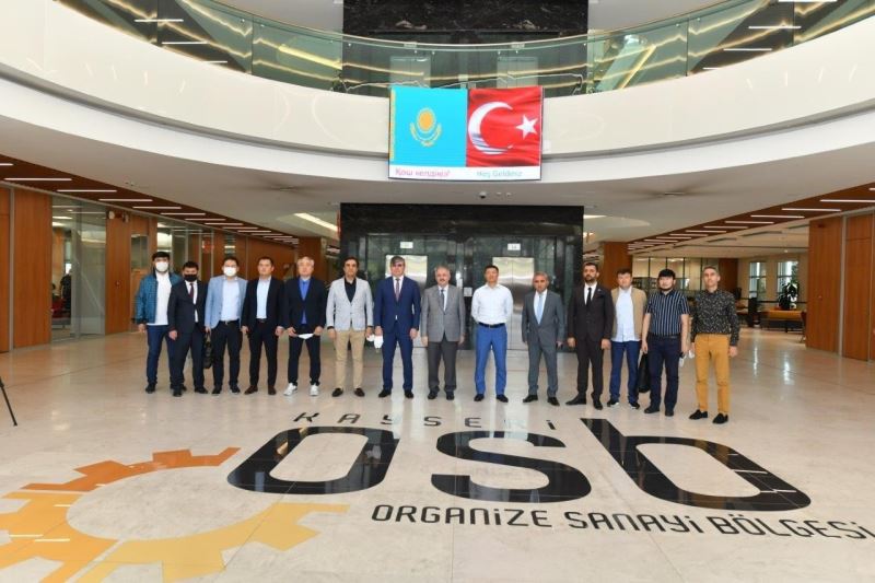 Kazakistan’ın Türkiye Büyükelçisi başkanlığındaki heyet Kayseri OSB’yi ziyaret etti
