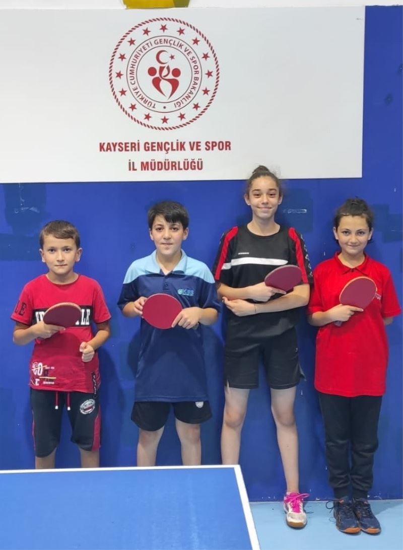 Kayseri’den Masa Tenisi Milli takım kampına 4 sporcu
