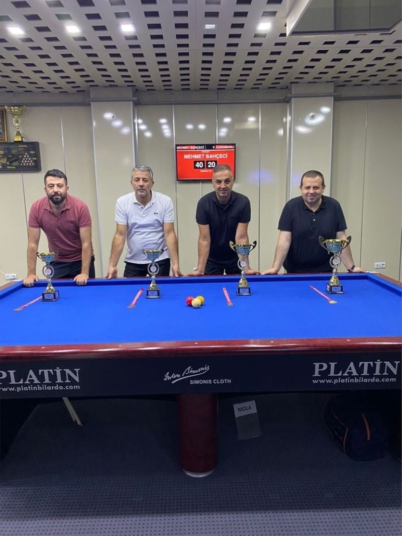 3 Bant Bilardo İl Birinciliği sona erdi
