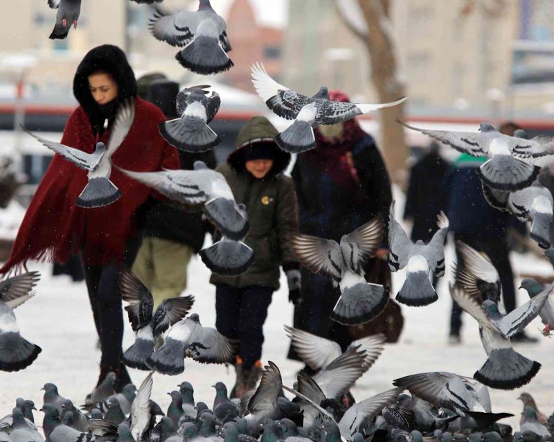 Kar, Kayseri’ye çok yakıştı
