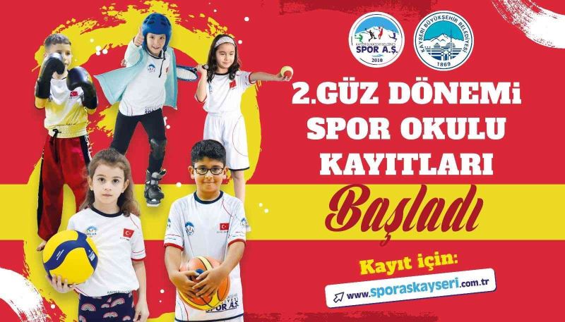 Büyükşehir Spor A.Ş. 2’inci Güz Dönemi Spor Okulu kayıtları başladı
