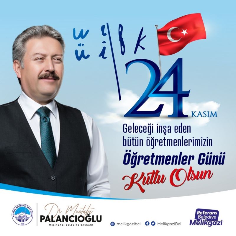 Başkan Palancıoğlu’ndan 24 Kasım Öğretmenler Günü mesajı
