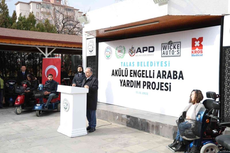 Talas Belediyesi’nden engellilere akülü araç desteği
