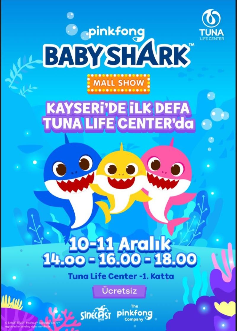 Kayseri’de İlk Kez ’Baby Shark’ Tuna Life Center’de
