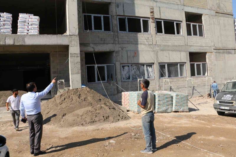 Talas Spor Lisesi inşaatı tüm hızıyla sürüyor
