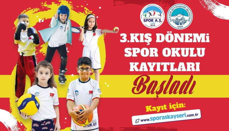 Büyükşehir Spor A.Ş.’nin 3’üncü Kış Dönemi Spor Okulu kayıtları başladı

