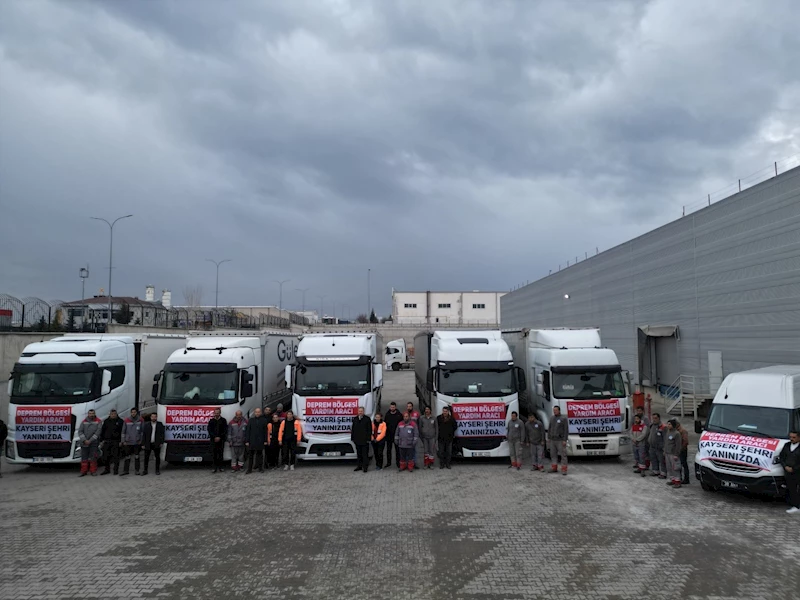 Kayseri Deprem Koordinasyon Merkezi’nin yardım eli Malatya’ya uzandı
