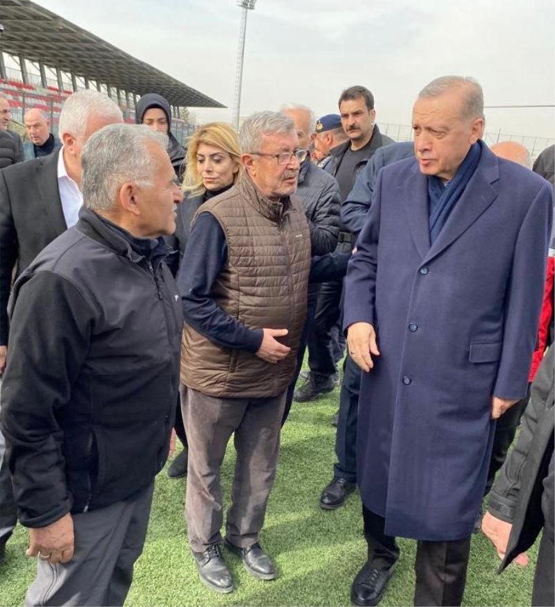 Başkan Büyükkılıç, Erdoğan ile Elbistan’da bir araya geldi
