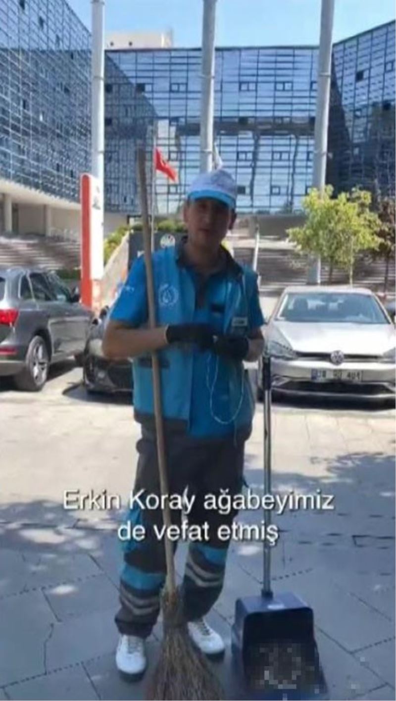 Temizlik işçileri Erkin Koray’ı anmak için klip çekti
