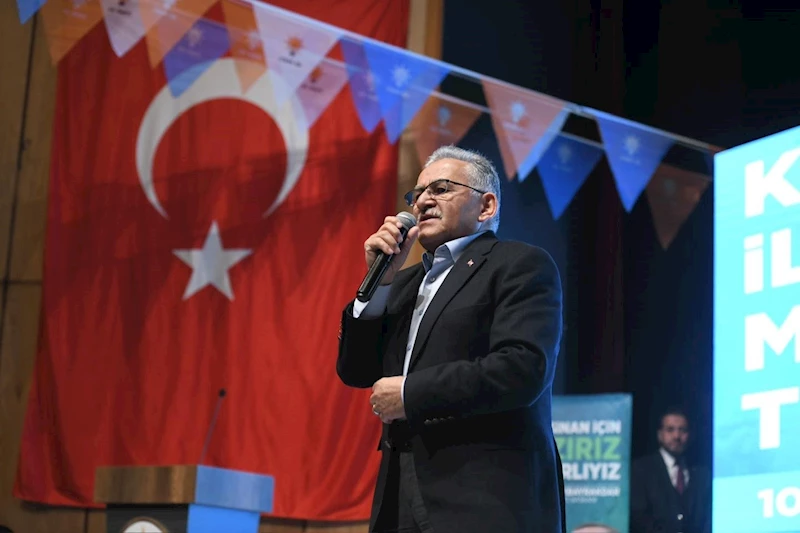 Başkan Büyükkılıç: “Sevdamız şehrimize, sevdamız insanımıza, sevdamız ay yıldızlı Türk bayrağımıza”

