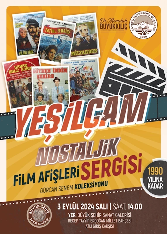 Sanat Galerisi’nden Yeşilçam Nostaljik Film Afişleri Sergisi
